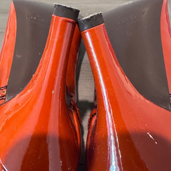 J. Crew Mary Jane Spectator Peep Toe Patent Leather Heels - Picture 4 of 11